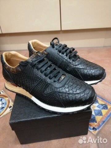 Кроссовки из кожи питона Кроссовки из кожи питона