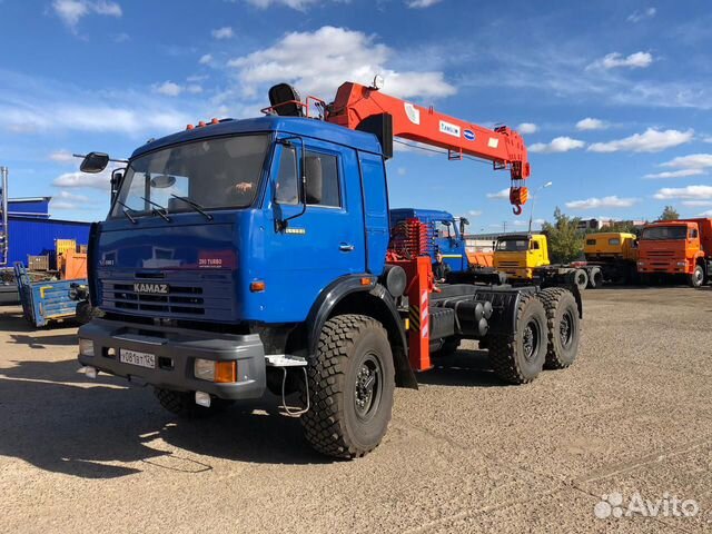 Новый Камаз 43118 тягач с кму Kanglim 1256 евро 2
