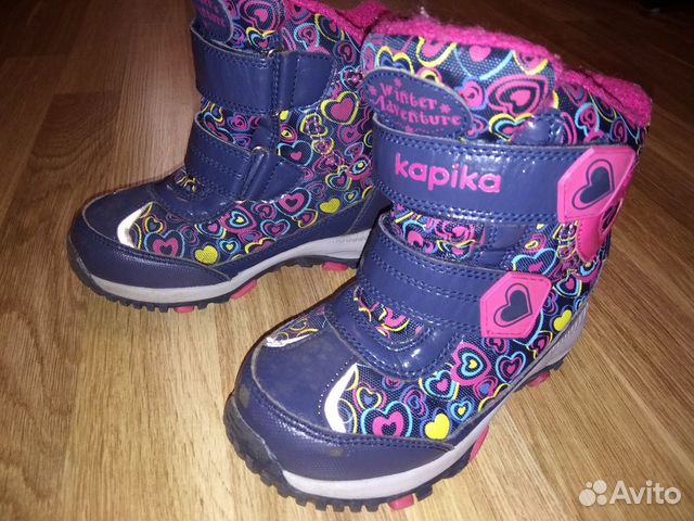 Зимние сапоги Kapika для девочки 27 размер
