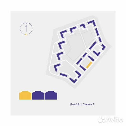 2-к квартира, 46.6 м², 3/10 эт. 2-к квартира, 46.6 м², 3/10 эт.