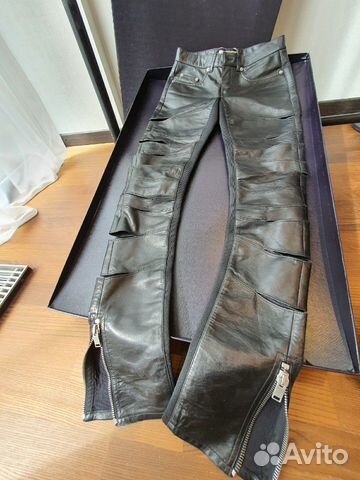 YSL Брюки кожаные Saint Laurеnt оригинал YSL Брюки кожаные Saint Laurеnt оригинал