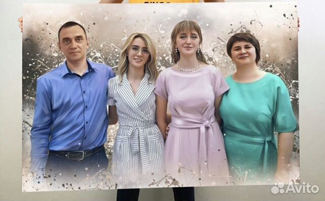 Интерьерная картина 80х120 по фото на холсте