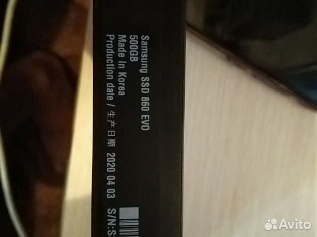 Твердонакопитель Samsung 860 evo, 500GB Твердонакопитель Samsung 860 evo, 500GB