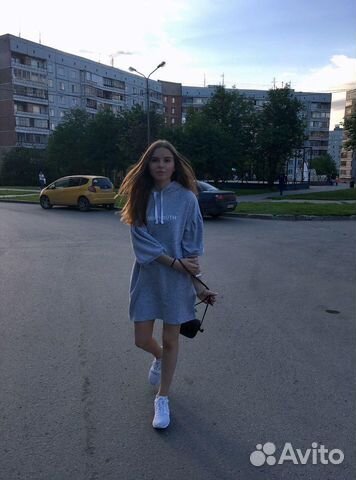 Платье худи толстовка ostin