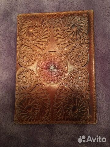 Обложка на паспорт натуральная кожа