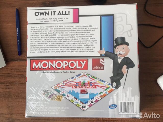 Настольная игра Monopoly Lidings Edition. Оригинал Настольная игра Monopoly Lidings Edition. Оригинал