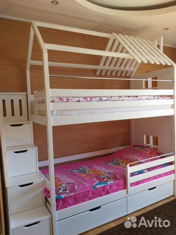 Детская двухъярусная кровать 