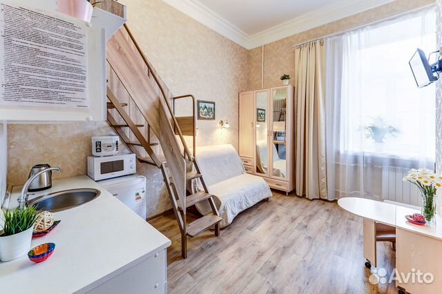 

Квартира-студия, 20 м², 2 кровати