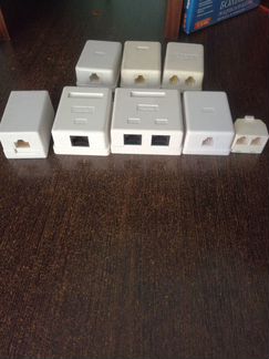 Розетка для интернета /телефона, телефонная трубка