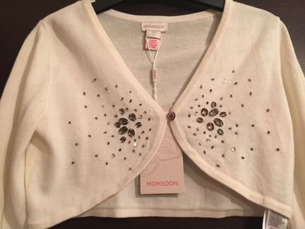 Новое бомбическое болеро, декорированное камнями