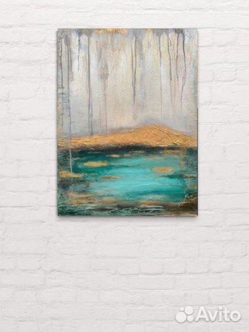 Абстрактная картина холст, акрил 50х70 см