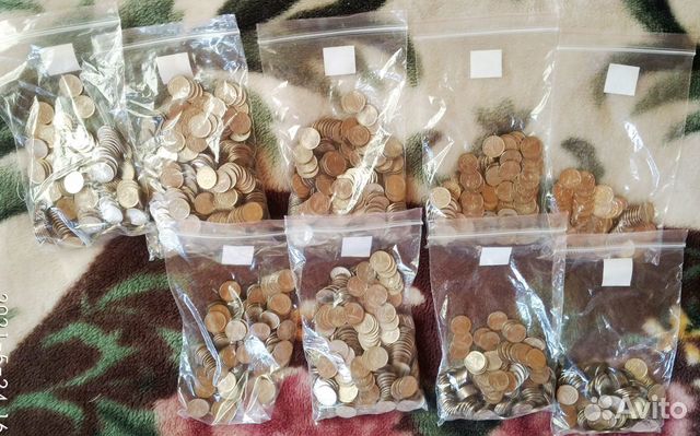 1, 5, 10, 50 копеек, 1, 2, 5, 10 рублей 1997-2015