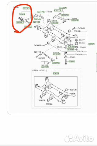 Сайлентблоки kia sportage