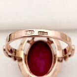 Золотое кольцо рубин перстень 583 советская проба