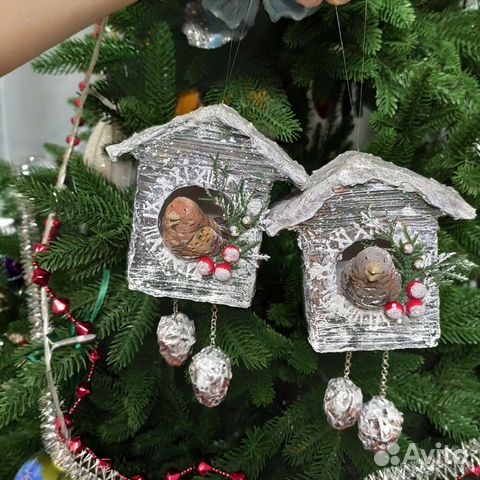 Часы с кукушкой новогоднее украшение