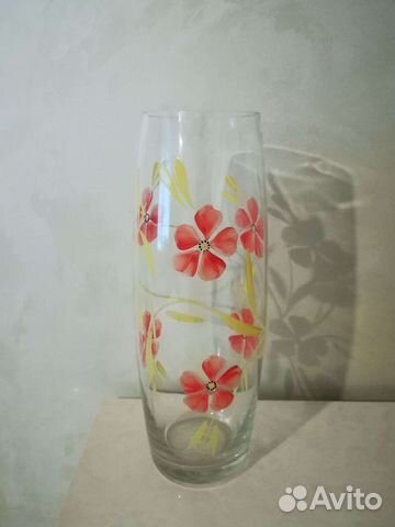 Советская ваза ручная роспись