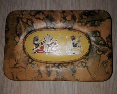 Шкатулка кожаная Винтаж