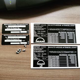 Заводские таблички шильдики наклейки. Доставка