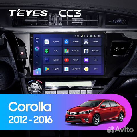 Магнитола Teyes CC3 3/32 для Toyota Corolla 2012+