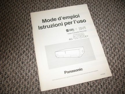 Panasonic NV-HS800EE, AG-4700EY, NV-SD25MK2AM