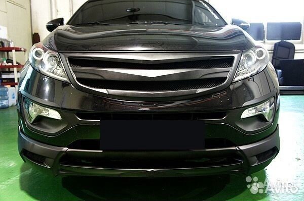 Тюнинг решетка радиатора JSW на Kia Sportage