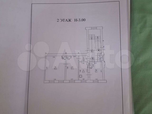 3-к. квартира, 49,5 м², 2/4 эт.