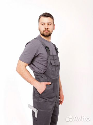 Полукомбинезон профессионал темно-серый