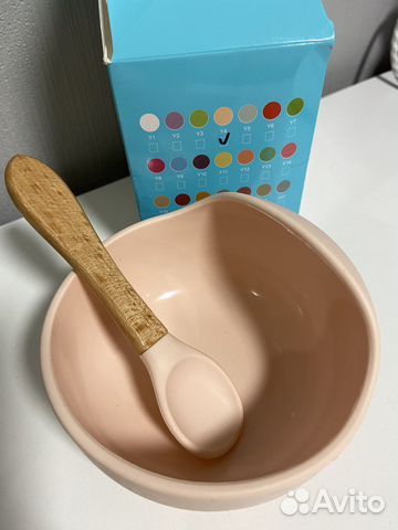 Набор силиконовой посуды для детей розовый