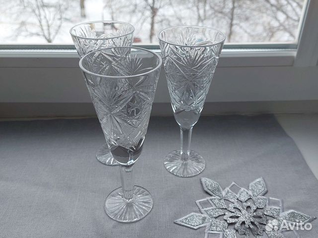 Хрустальные рюмки на ножке СССР