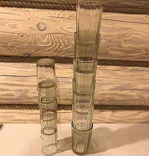 Граненые стаканы и стопки (50шт)
