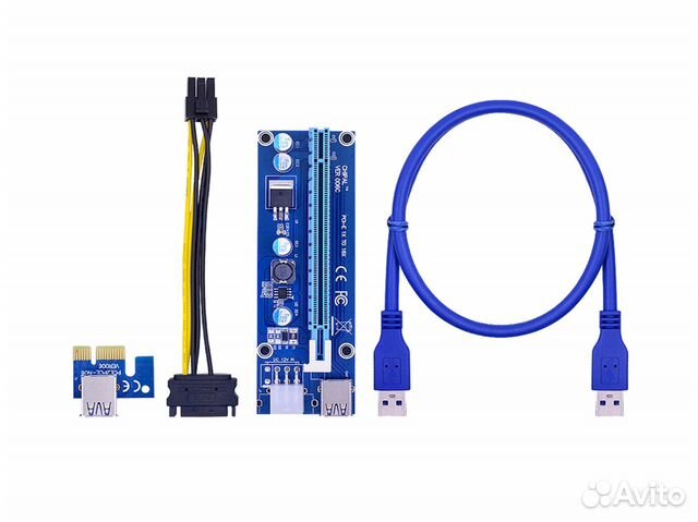 Райзер PCI-E Riser 1X to 16X