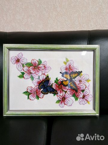 Картина из бисера ручной работы