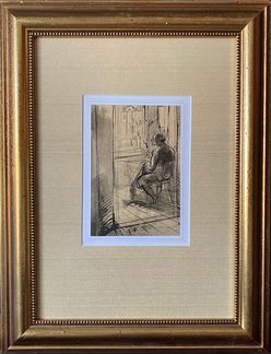 Милашевский В.А.(1893-1976) За рукоделием 20е серт