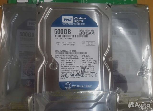 Жесткий диск WD Blue 500 гб