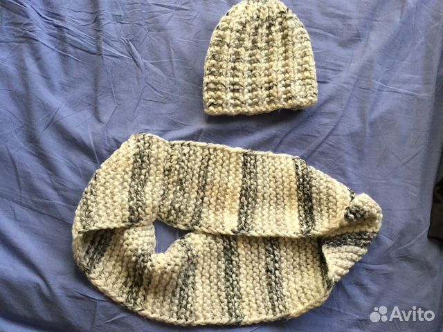 Комплект женский шарф и шапка