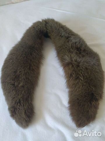Меховой воротник рыжий