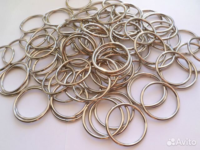 Кольца металлические большие разные