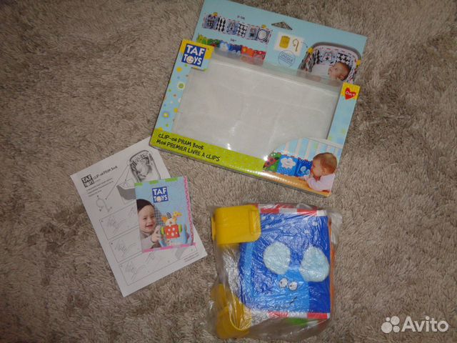 Развивающая книжка-игрушка с клипсами Taf Toys