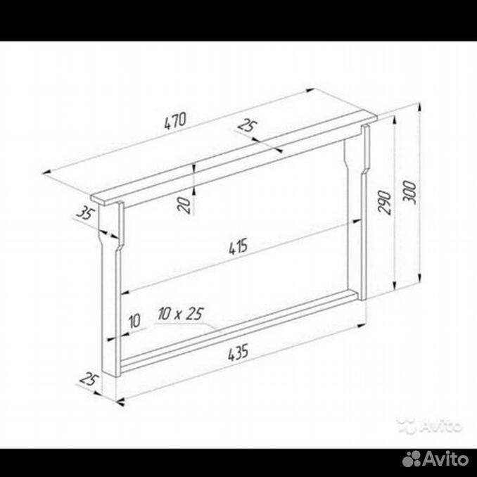 Рамка для улья чертеж