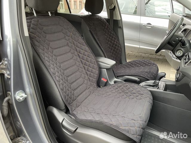 Накидки на сиденья Анаконда черные с желтым