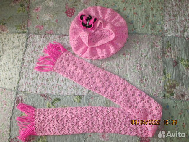 Берет и шарф для девочки