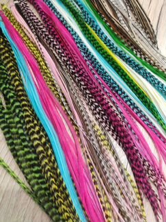 Наращивание перьев в волосы