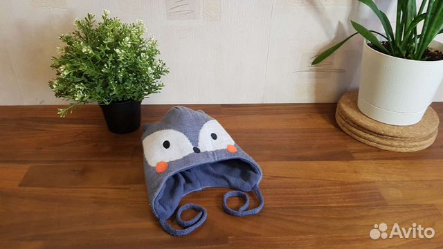 Шапка Lassie с ушками, зима на флисе, 42-44