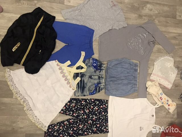 Вещи пакетом на девочку 128 размер