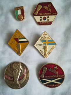 Значки футбол СССР, Чемпионат мира90, Олимпиада80