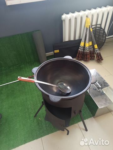 Комплект казан чугунный 16л с печкой