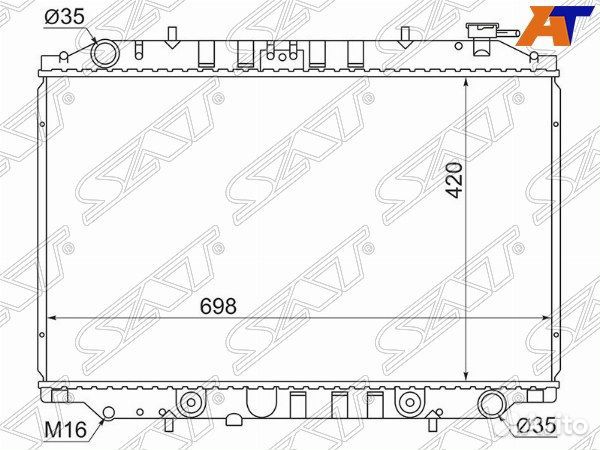 Радиатор nissan vanette serena