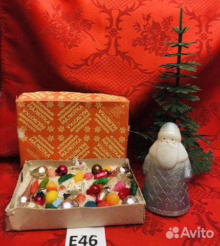 Елочные игрушки СССР елка Малютка набор Е46