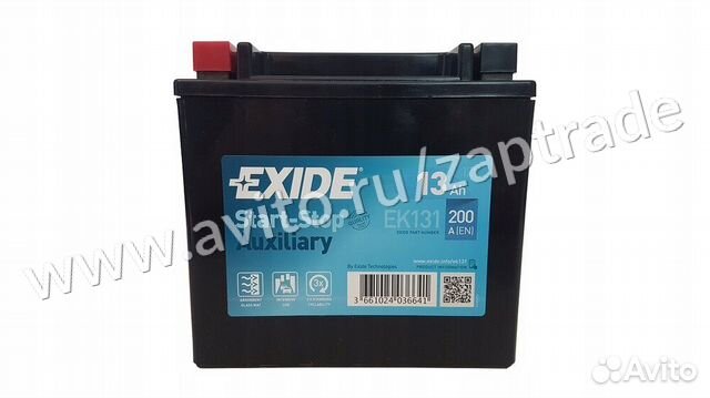 Ek131 аккумулятор exide