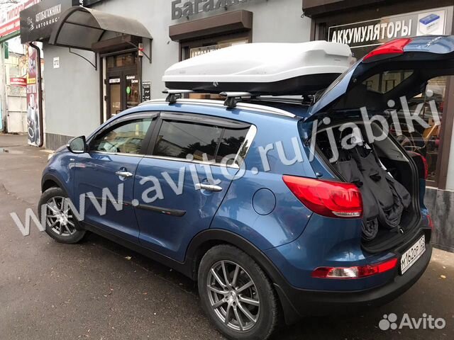 Автобокс на крышу Kia Sportage + монтаж
